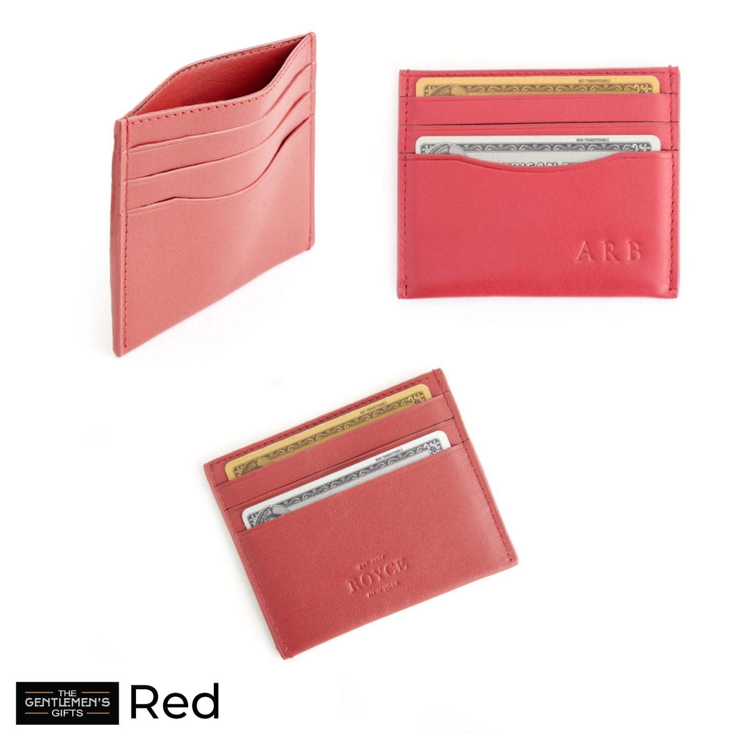 Monogrammed RFID Blocking Slim Card Holder Wallet
