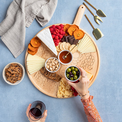 Round Charcuterie Map Board by Meg Quinn