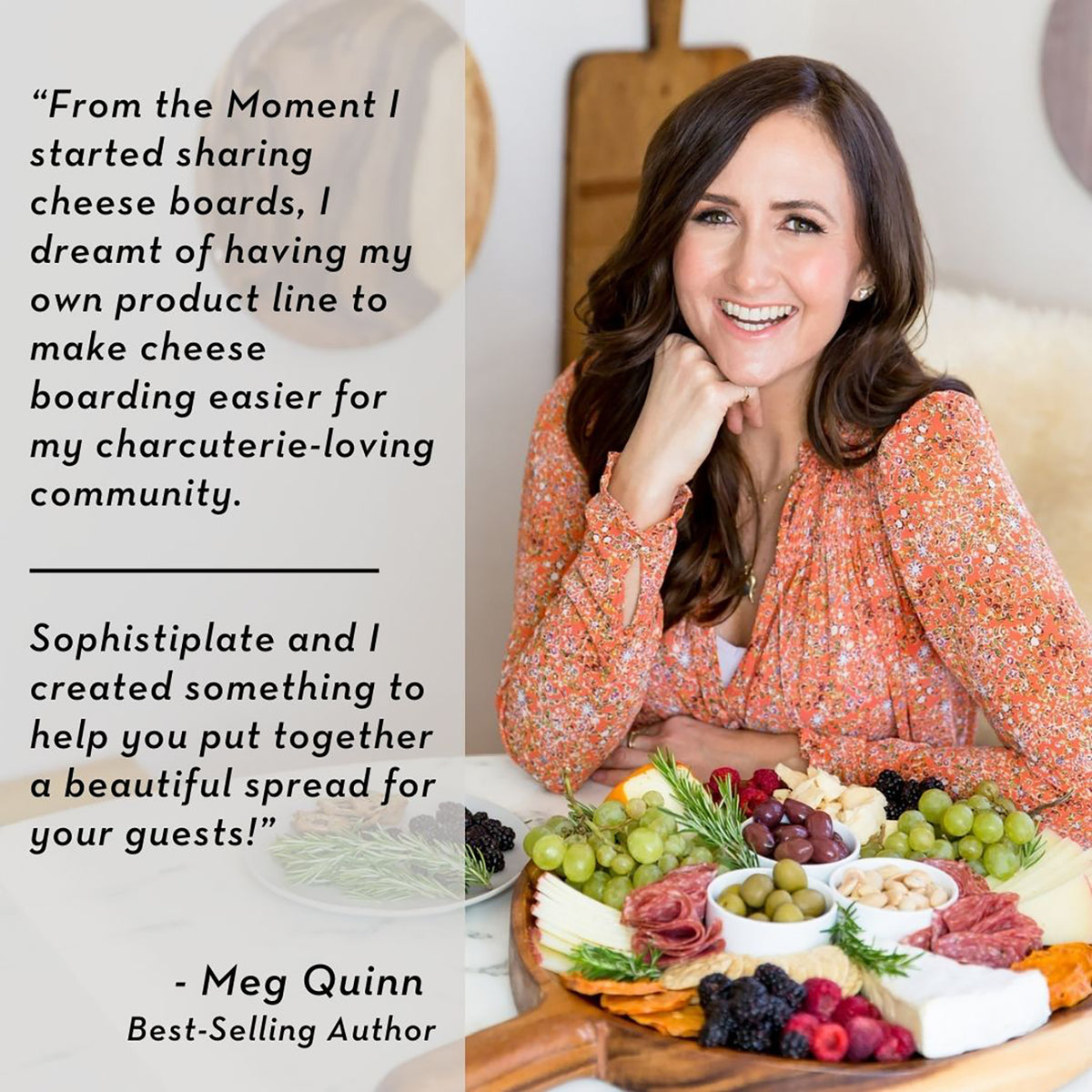 Round Charcuterie Map Board by Meg Quinn