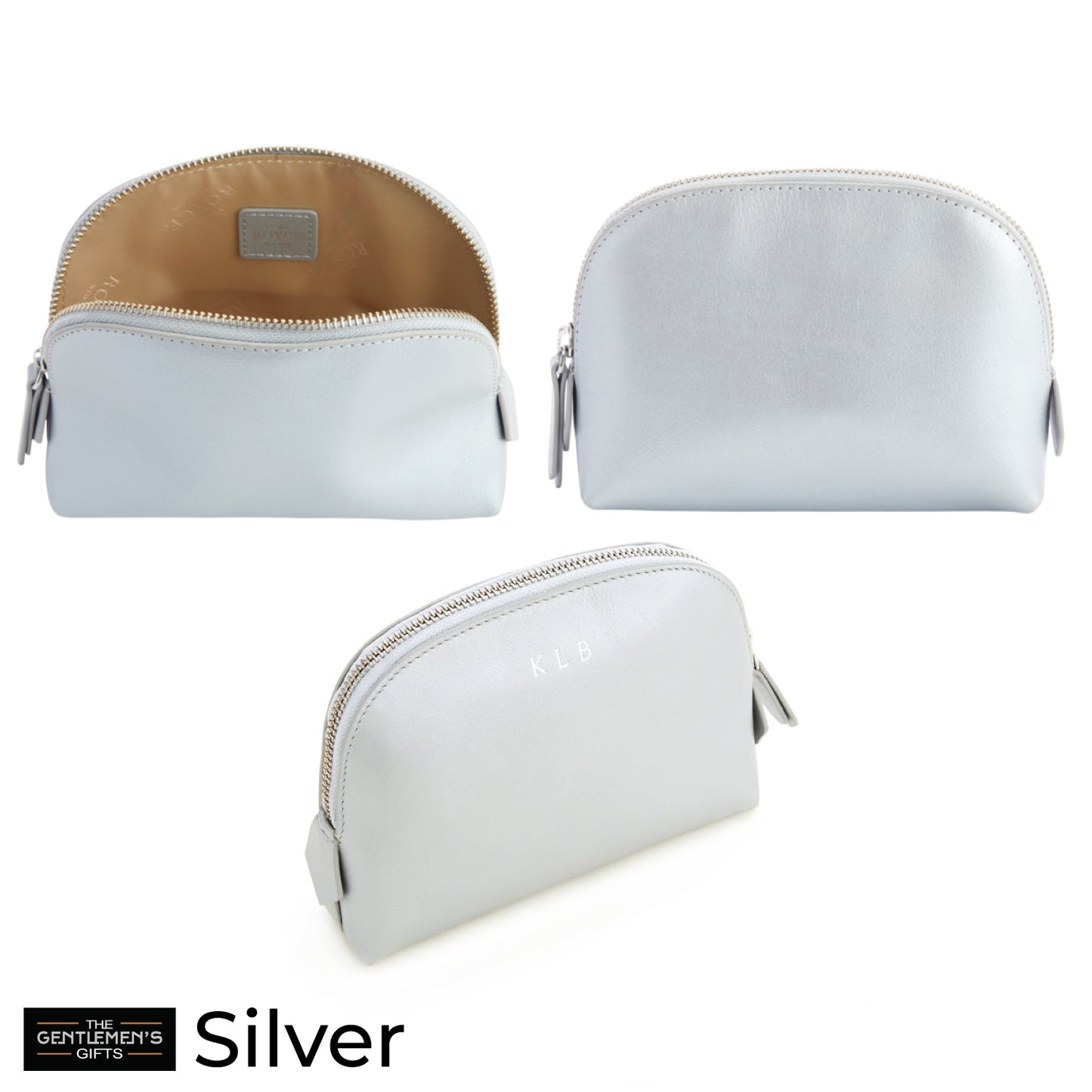 ROYCE New York Monogrammed Compact Cosmetic Makeup Bag