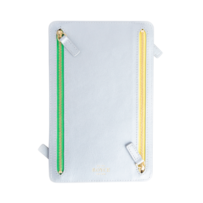 ROYCE New York Monogrammed RFID Blocking Four Zip Travel Organizer