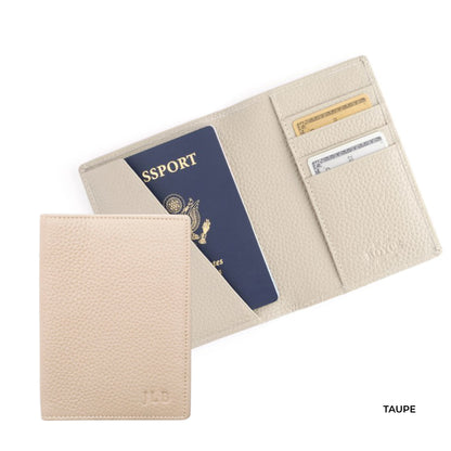 ROYCE New York Monogrammed RFID Blocking Passport Travel Organizer
