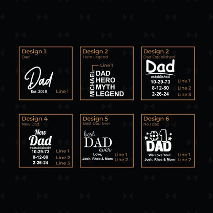 Dad Personalized Swivel Cheese Board Gift Set