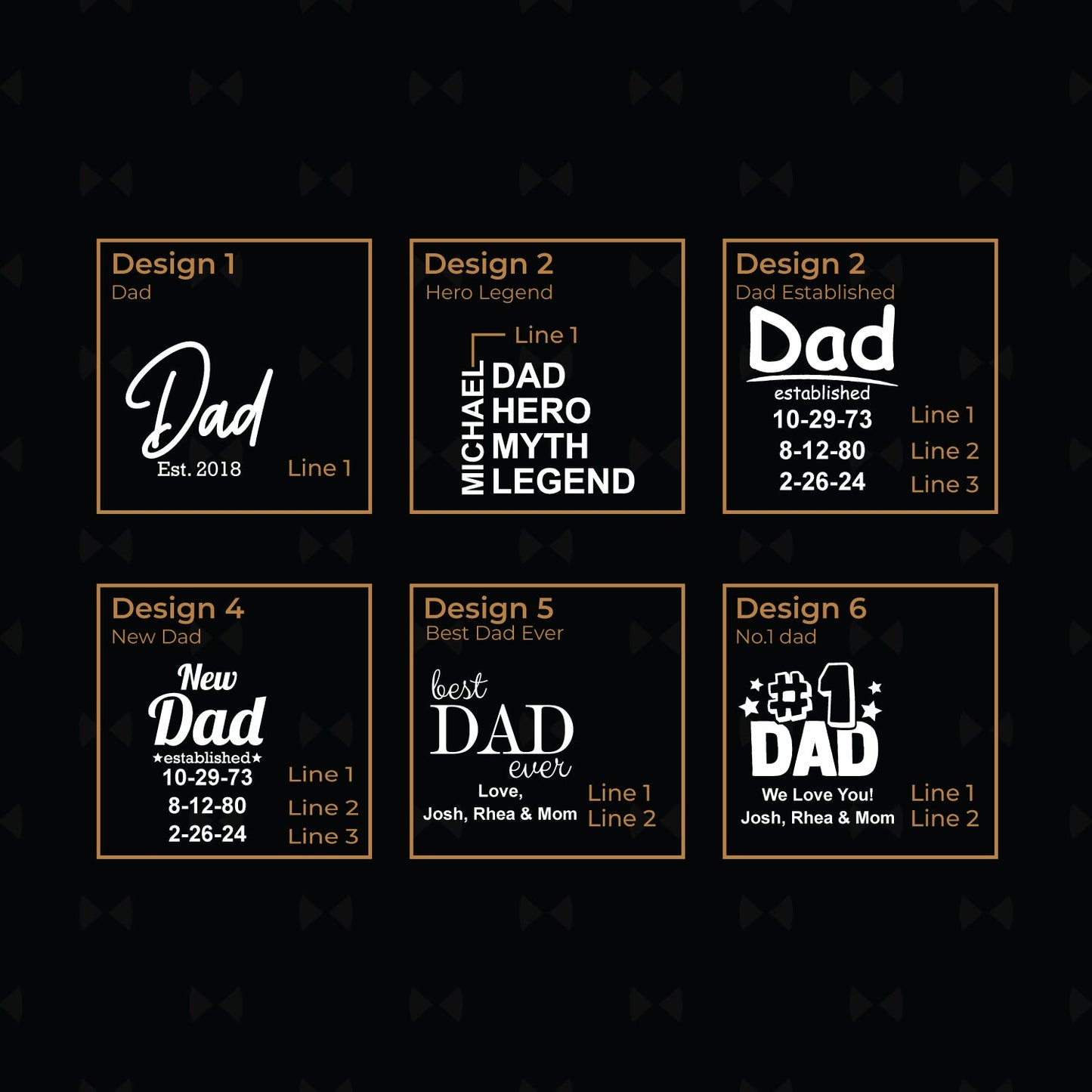 Dad Personalized Icy Whiskey Decanter with Glasses Gift Set