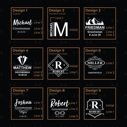 Groomsmen Personalized Backgammon Game Set