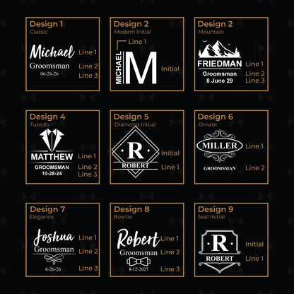 Groomsmen Personalized Leather Portfolio