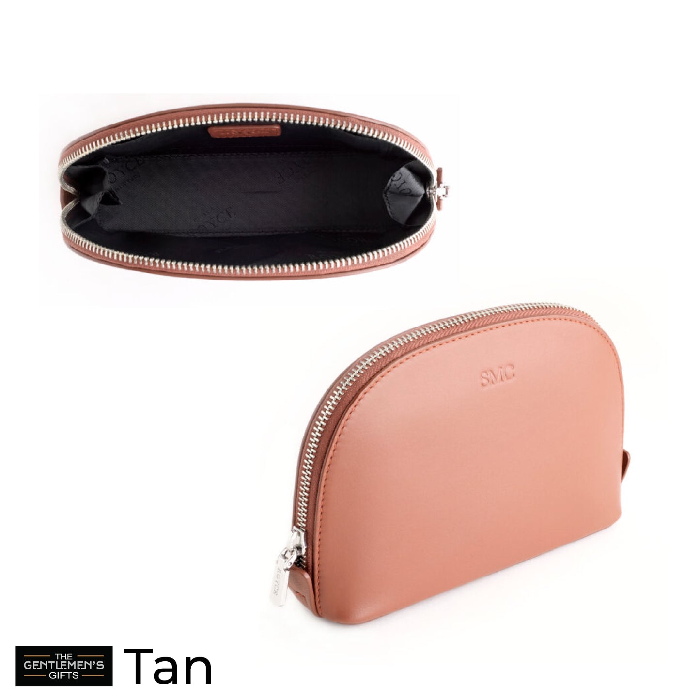 ROYCE New York Monogrammed Compact Cosmetic Makeup Bag