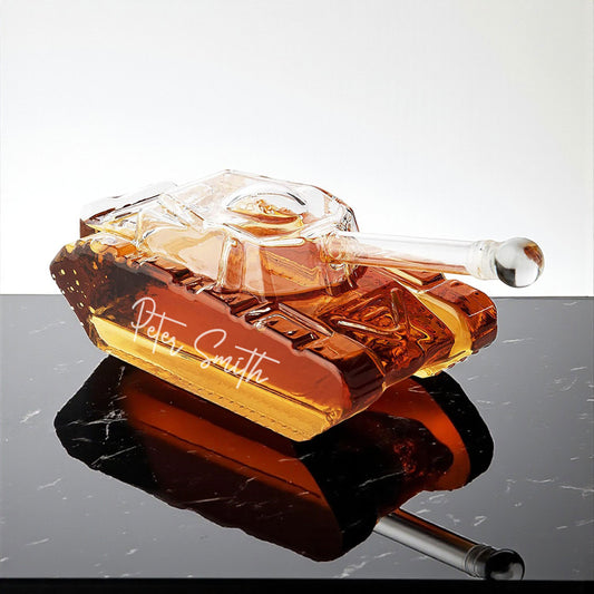 Tank Personalized Whiskey Decanter