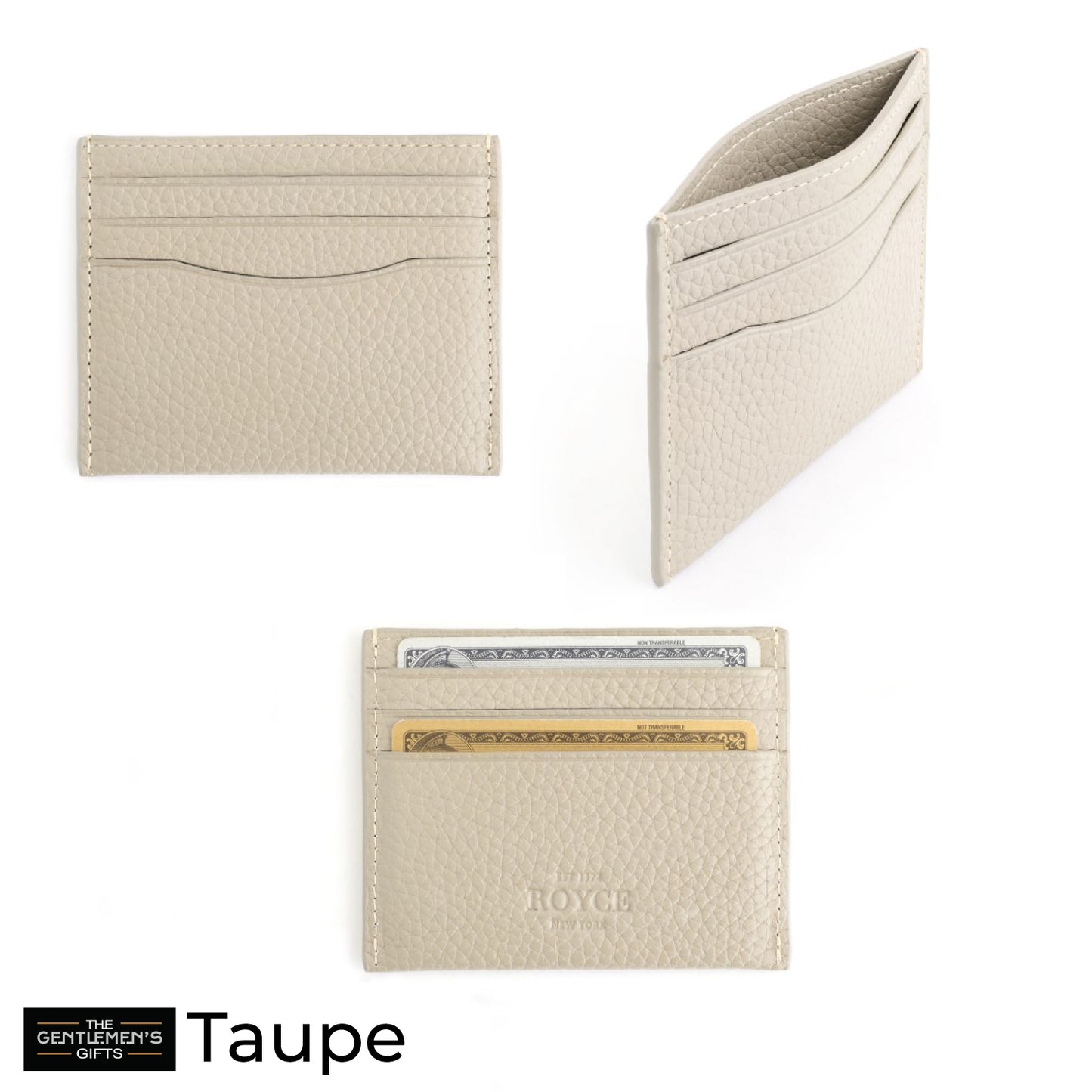 Monogrammed RFID Blocking Slim Card Holder Wallet