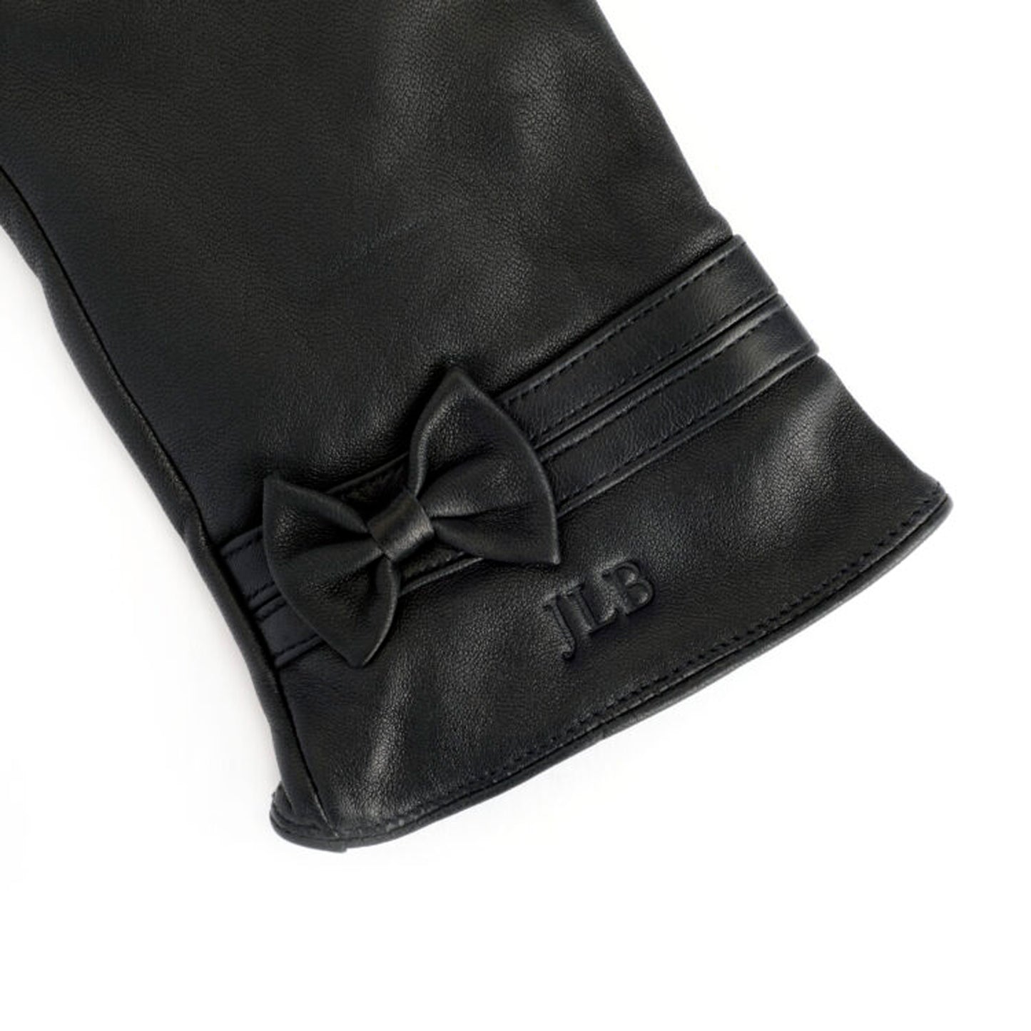 ROYCE New York Monogrammed Touchscreen Compatible Women’s Leather Gloves with Cashmere Lining