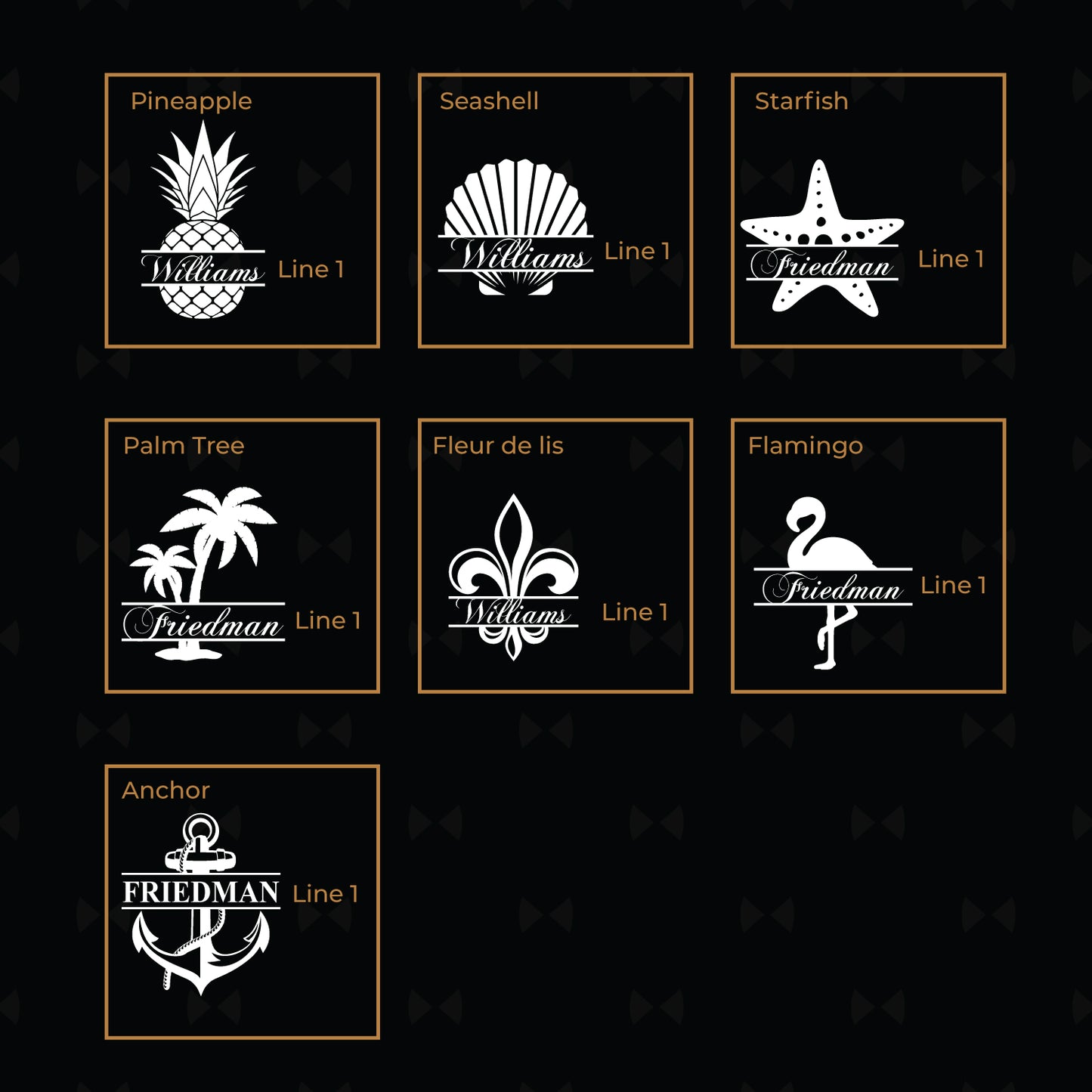 Tropical Coastal Signature Collection Personalized Legacy Reserve Whiskey Decanter with Rocks Glasses - Set of 3