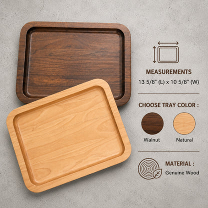 Mr and Mrs Personalized Engraved Wood Valet Tray
