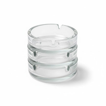 Arcoroc Round Stackable Glass Ashtray by Arc Cardinal - Pack of 24