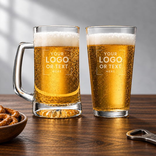 Custom Logo Personalized Beer Glasses