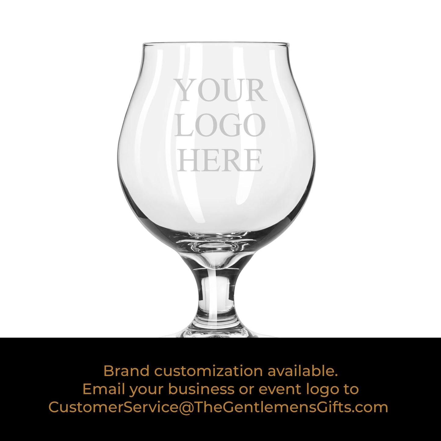 Monogram Personalized Beer Snifter - Set of 4