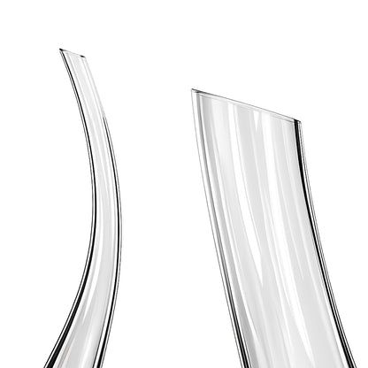 Mr and Mrs Personalized Harp Wine Decanter With Wine Glass Set