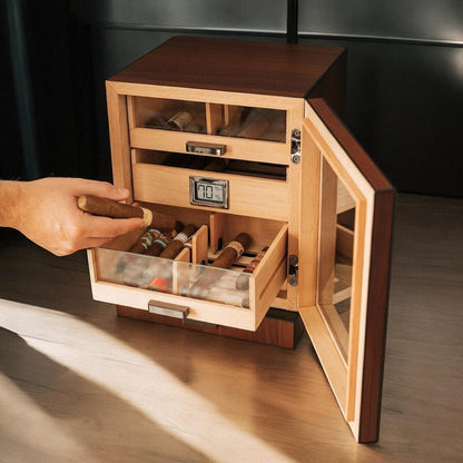 Signature Collection Monte Carlo Personalized Cigar Humidor Cabinet