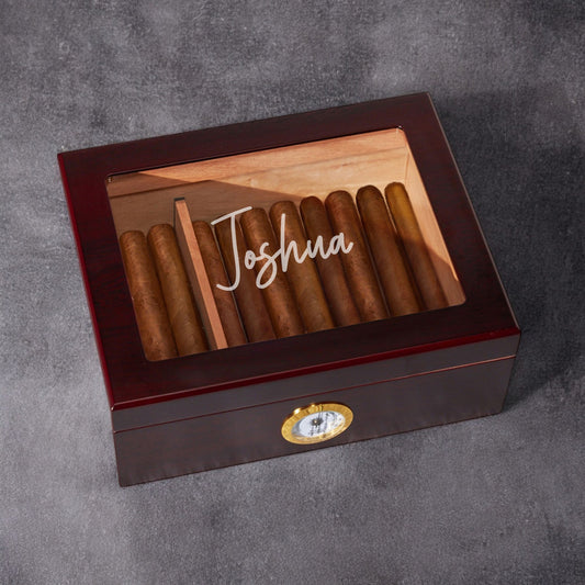 Signature Collection Personalized Cigar Humidor 50 Count