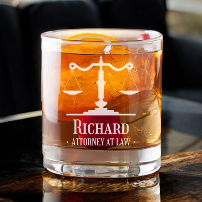 Lawyer Personalized Legacy Reserve Whiskey Decanter with Rocks Glasses - 3 pc