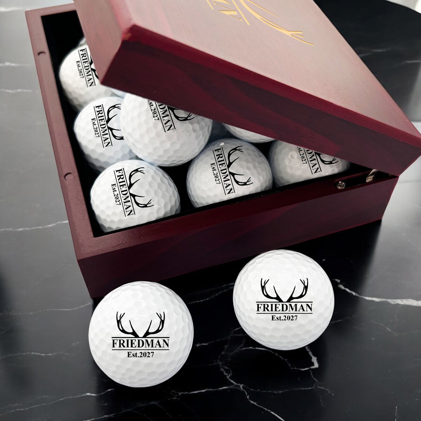 Hunting Personalized Golf Ball Gift Set