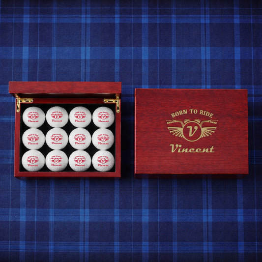 Motorcycle Rider Personalized Golf Ball Gift Set