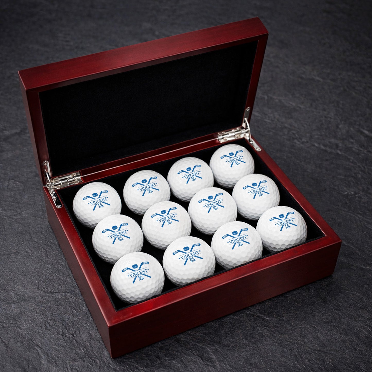 Hockey Personalized Golf Ball Gift Set