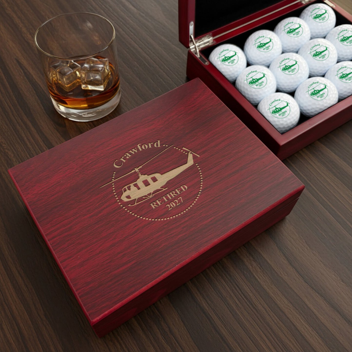 Aviator Pilot Personalized Golf Ball Gift Set