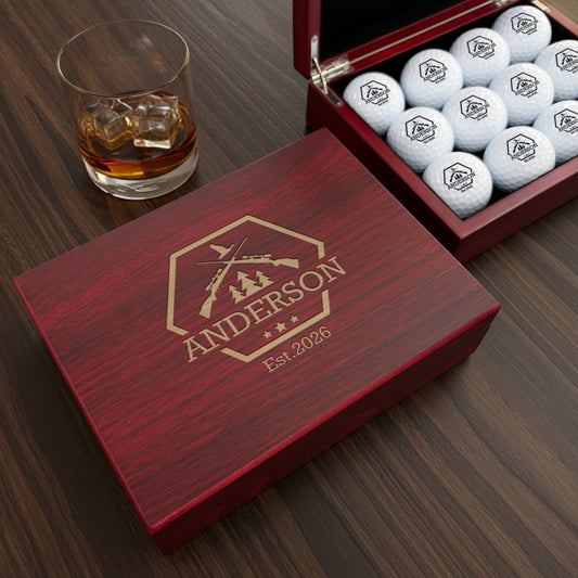 Hunting Personalized Golf Ball Gift Set