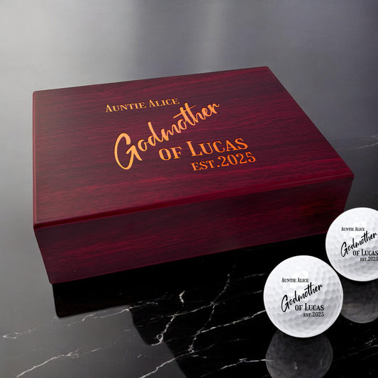 Godmother Personalized Golf Ball Gift Set