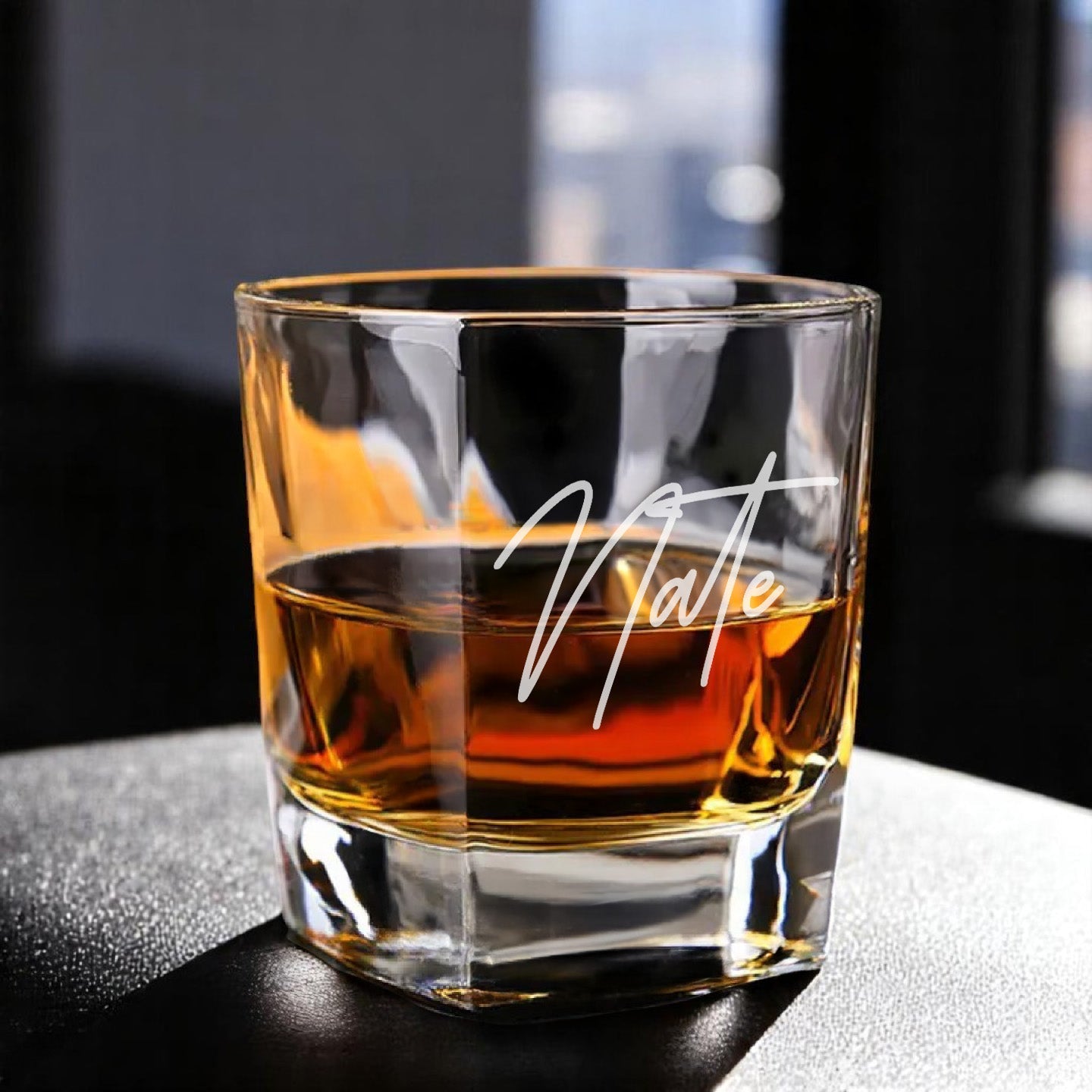 Signature Collection Personalized Square Whiskey Glass