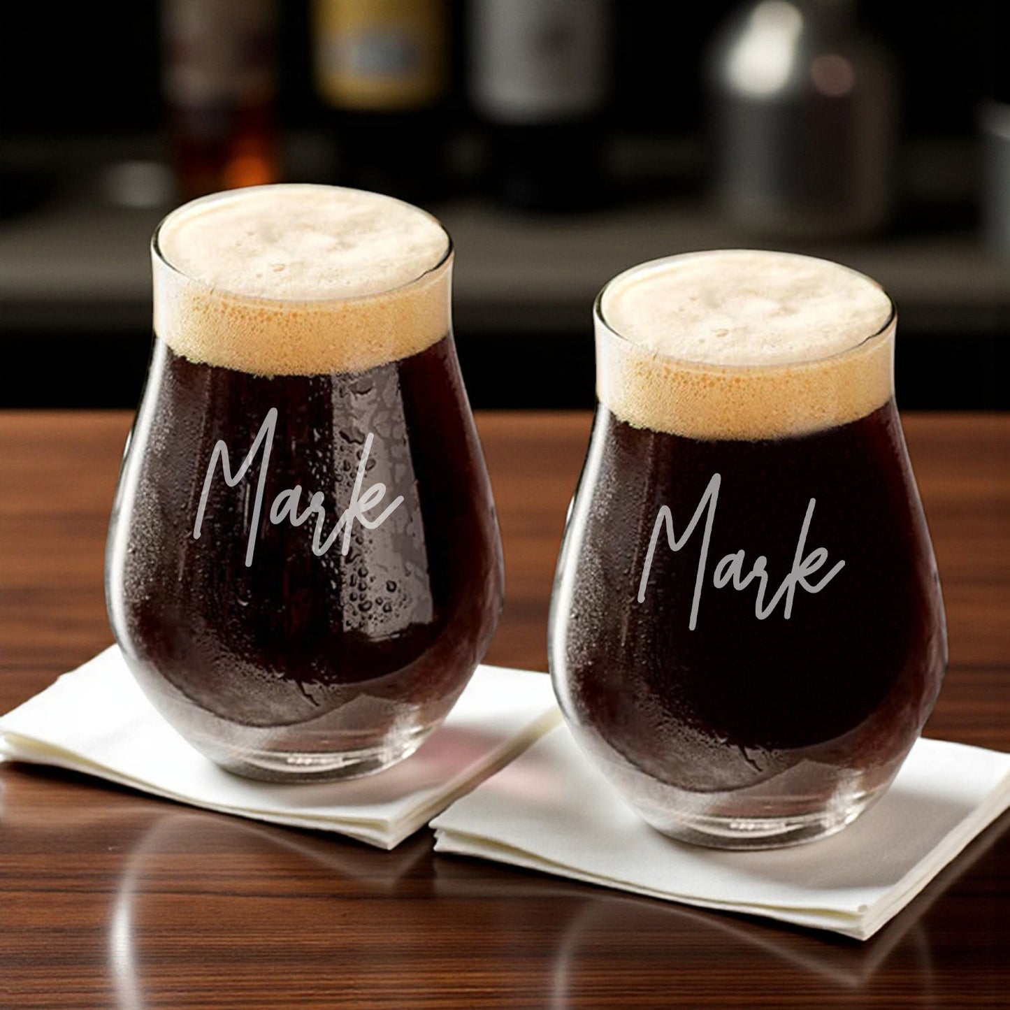 Signature Collection Personalized Stemless Beer Snifter - Set of 4