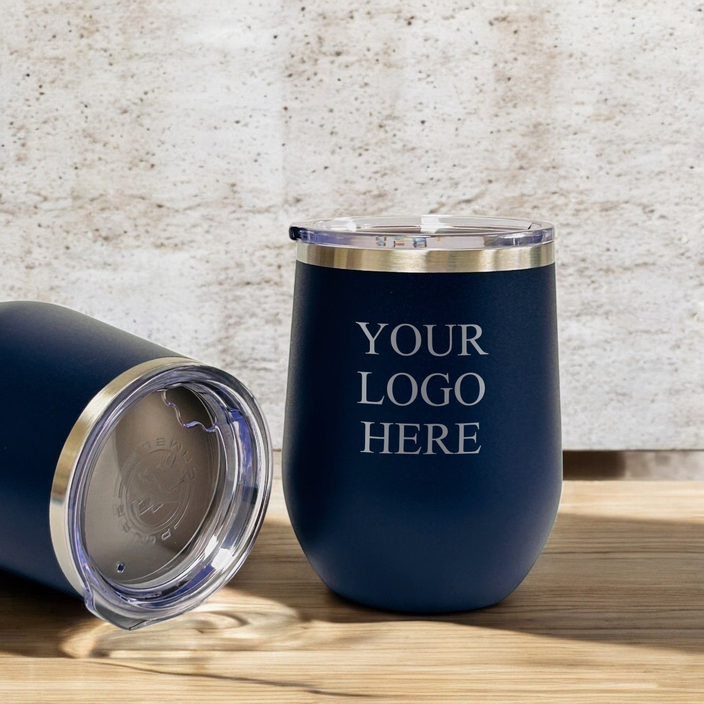 Custom Logo Personalized 12 oz Stemless Wine Cup