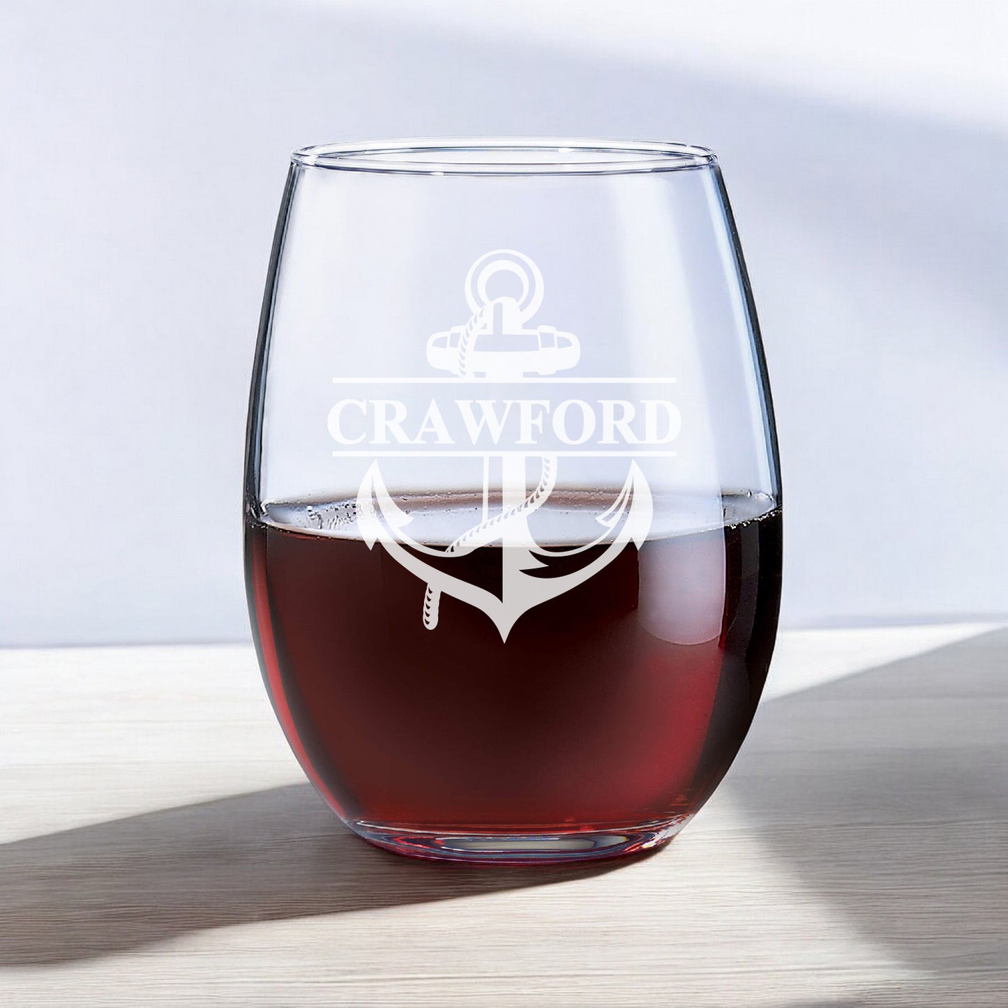 Anchor Personalized Wine Decanter with Wine Glass Set