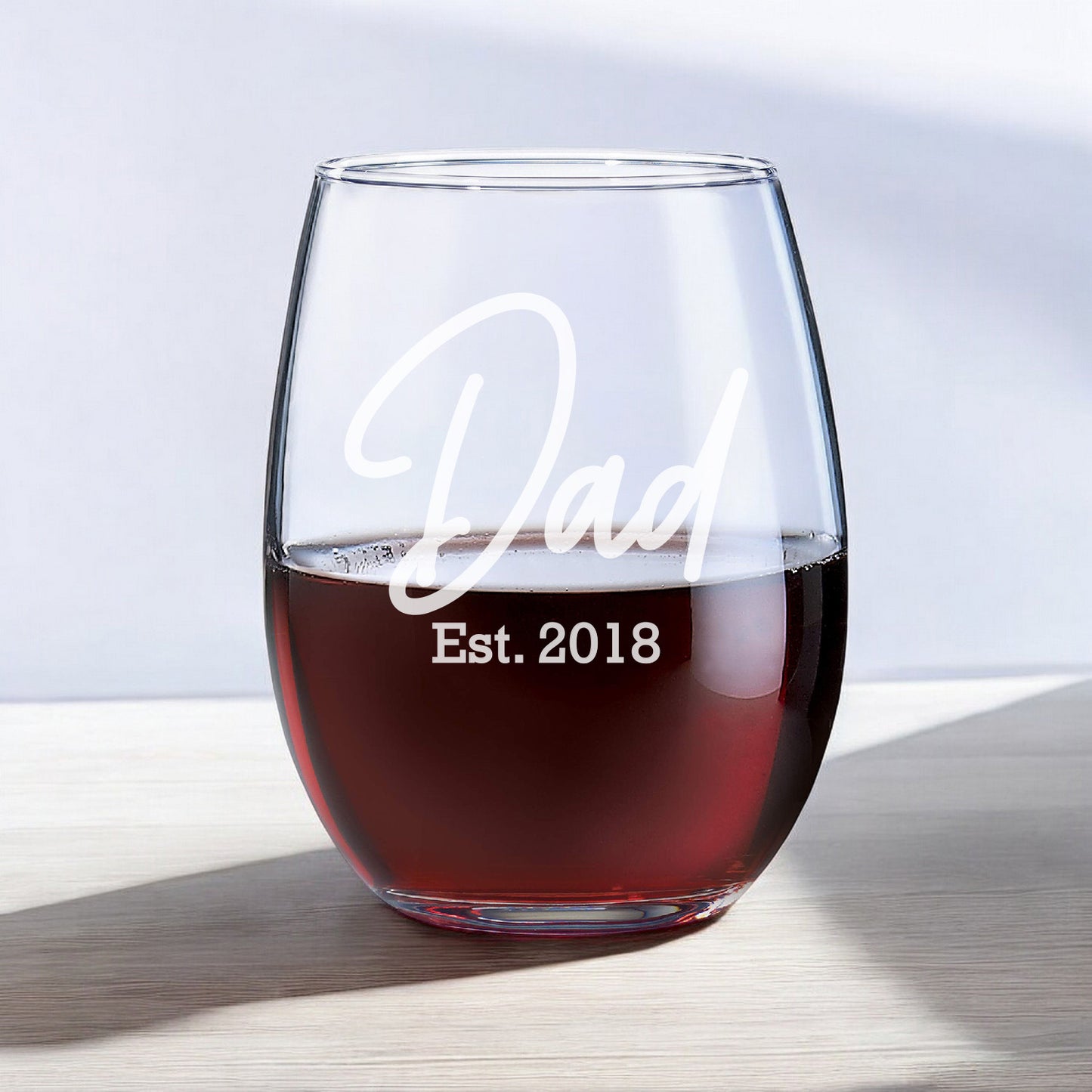 Dad Personalized Wine Decanter with Wine Glass Set