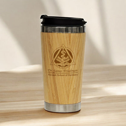 Medical Professionals Personalized 15 oz Bamboo Stainless Steel Tumbler