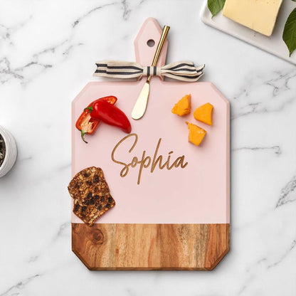 Signature Collection Personalized Charcuterie Board with Spreader