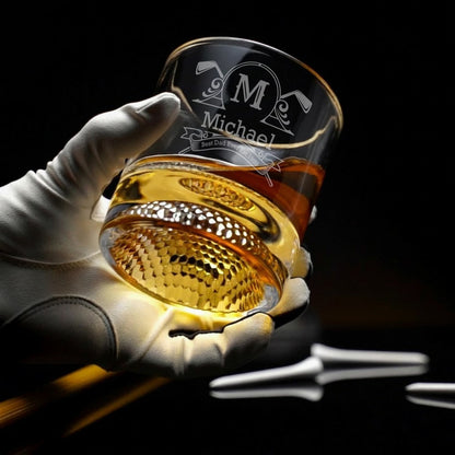 Golf Personalized Golf Cart Decanter & Golf Ball Glasses Gift Set