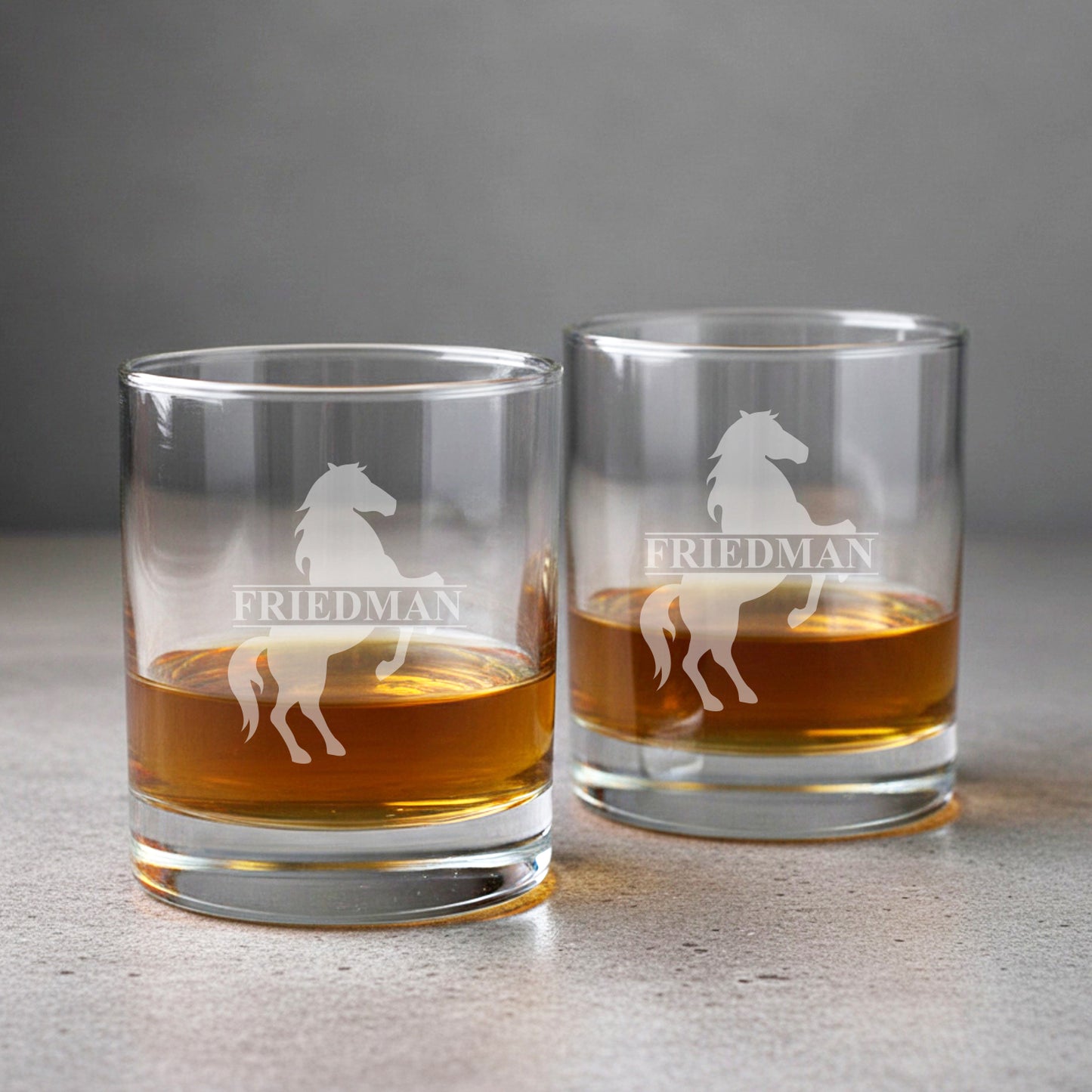 Equestrian Horse Personalized Legacy Reserve Whiskey Decanter with Rocks Glasses - 3 pc