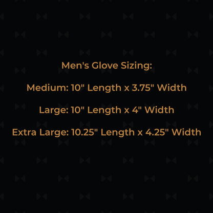 ROYCE New York Monogrammed Touchscreen Compatible Leather Gloves for Men with Cashmere Lining