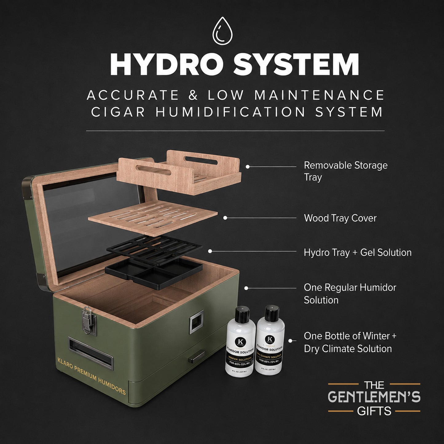 Military Personalized Cigar Humidor