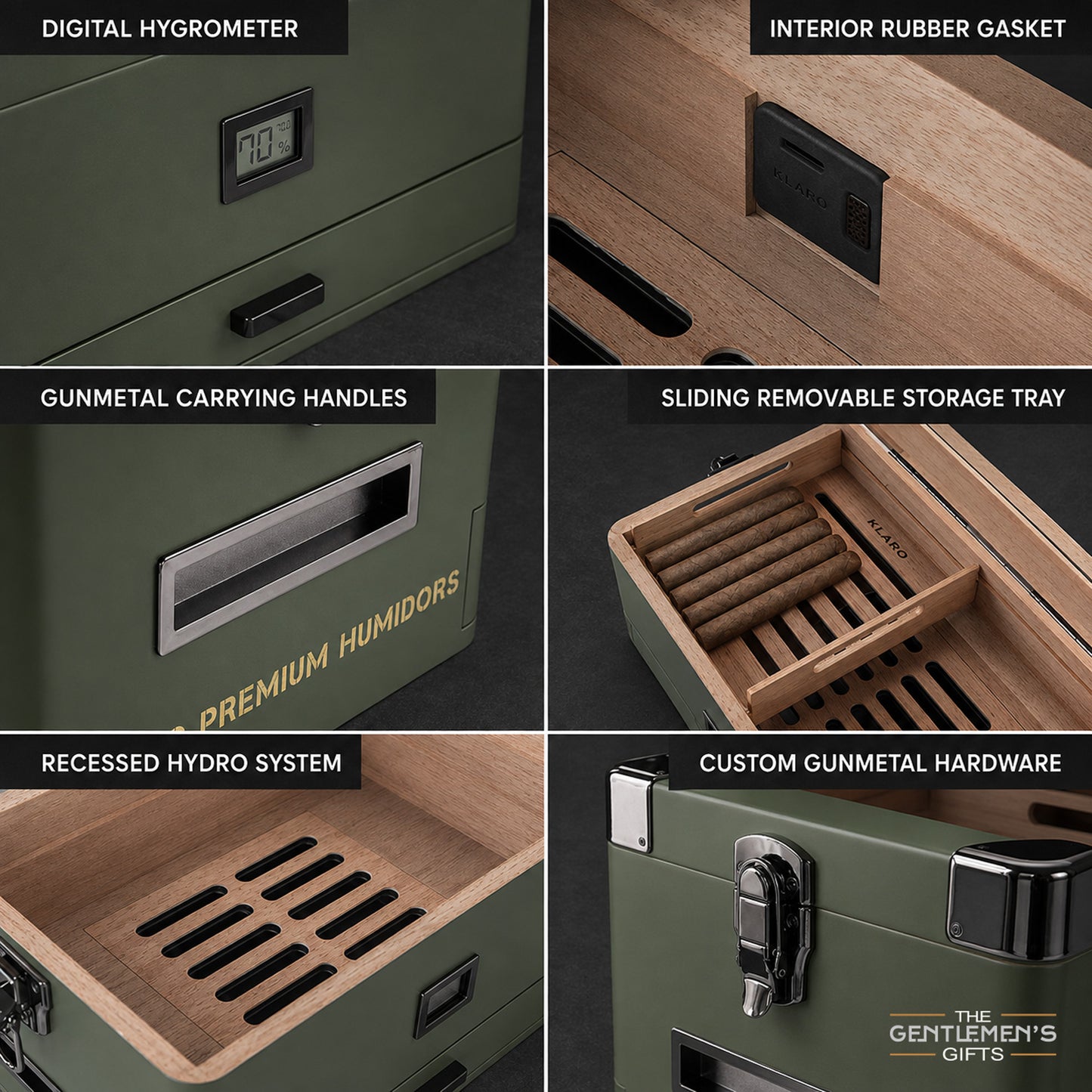 Military Personalized Cigar Humidor