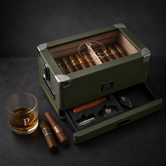 Military Personalized Cigar Humidor
