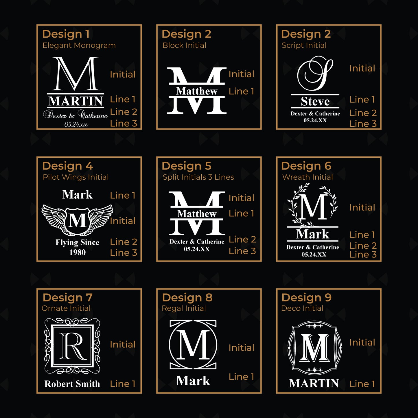 Monogram Personalized Cigar Humidor 50 Count