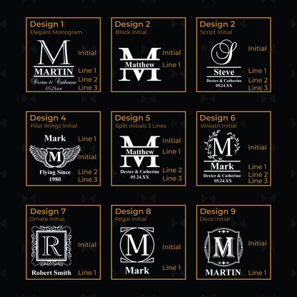 Monogram Personalized Cigar Humidor 50 Count