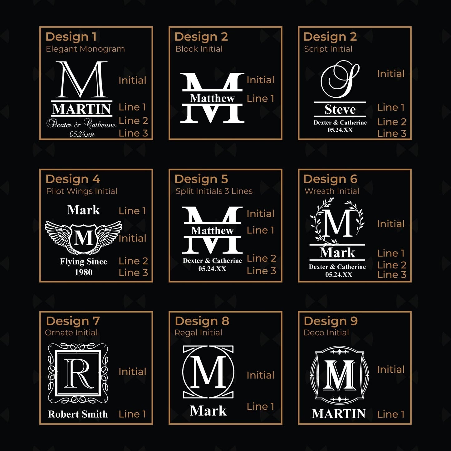 Monogram Personalized Square Whiskey Glass