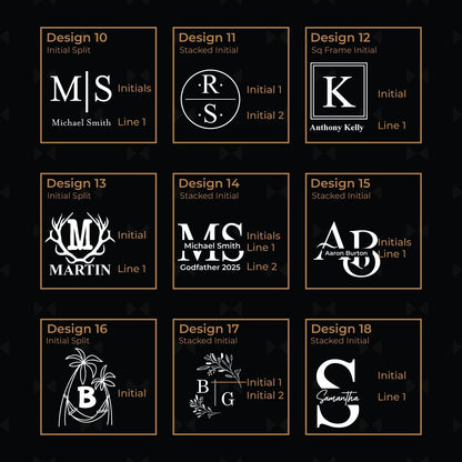 Monogram Personalized Business Card Case