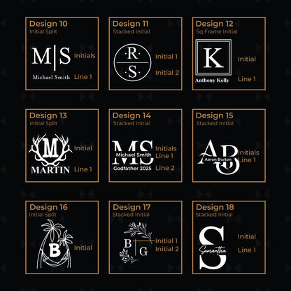 Monogram Personalized Round Slate Paddle Cheese Board