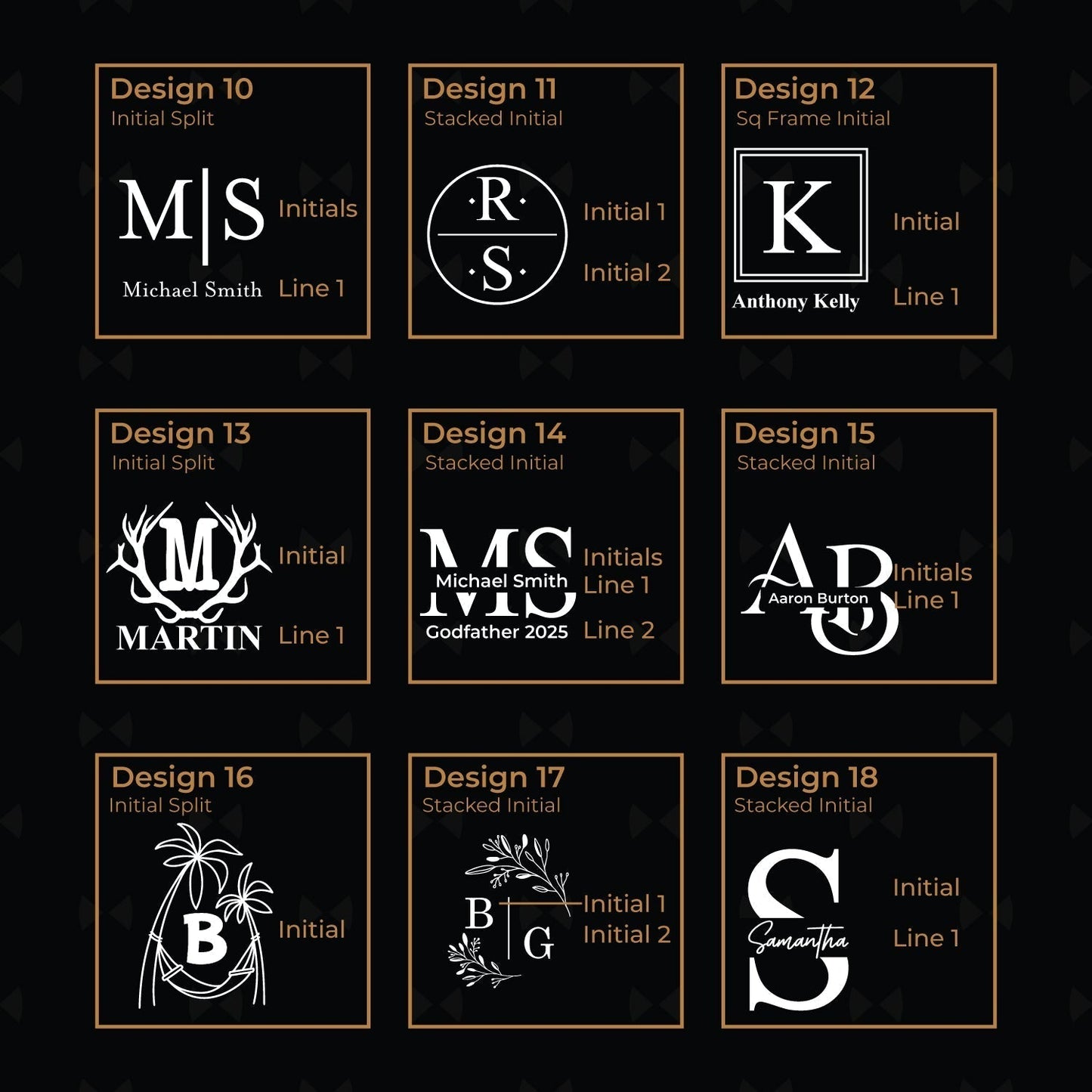 Monogram Personalized Square Whiskey Glass