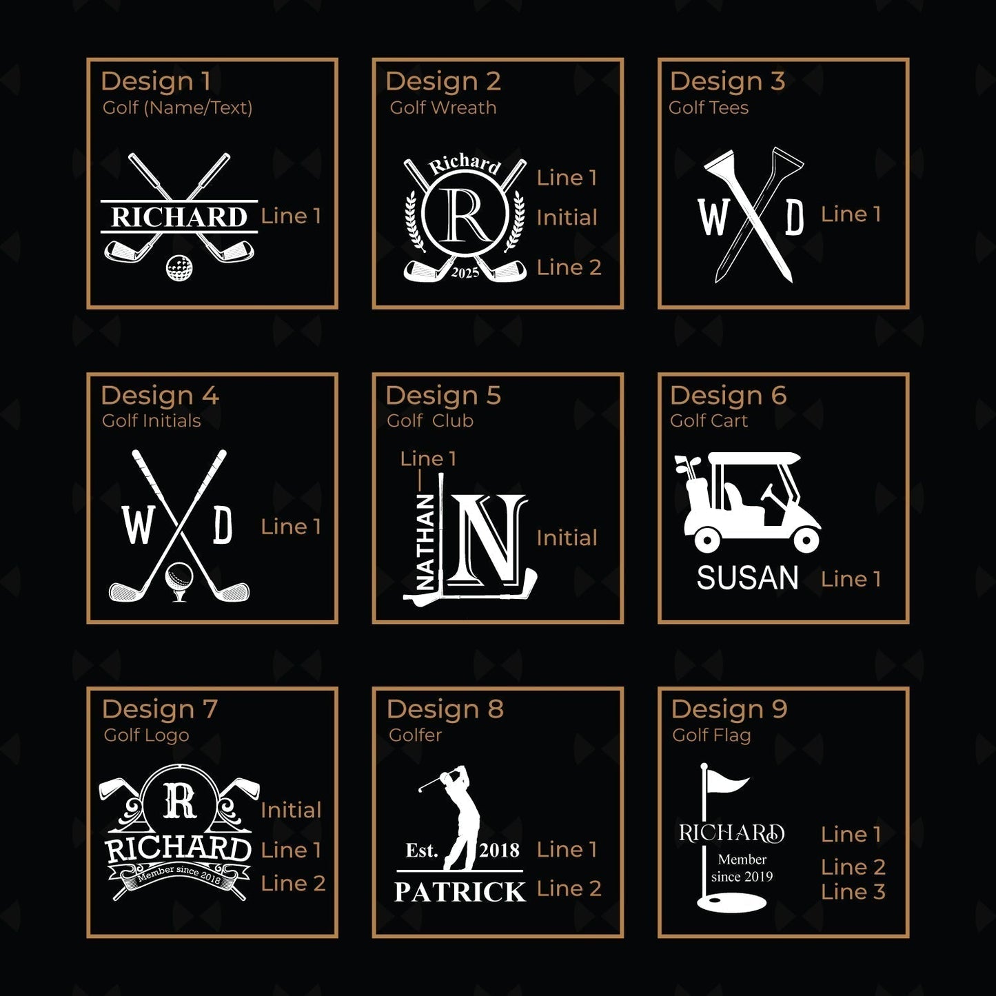 Golf Personalized Cigar Lighter & Super Size Beer Mug Gift Set