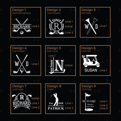 Golf Personalized Swivel Cheese Board Gift Set